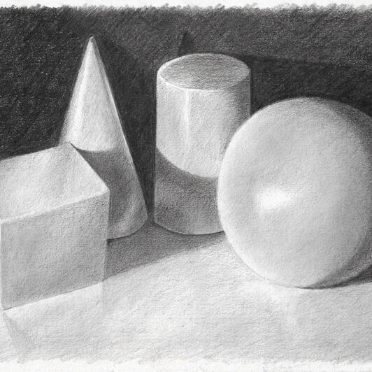 Geometric Forms (Graphite in Paper)